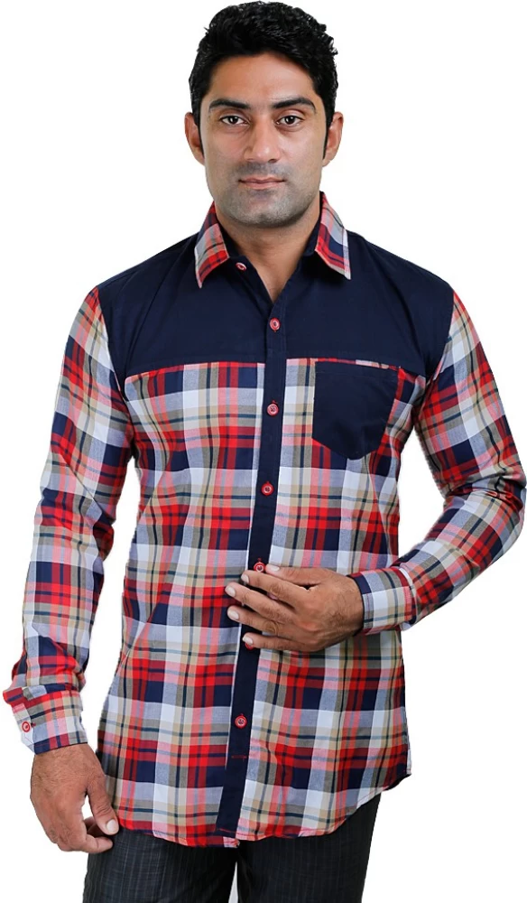 Discountgod Men's Checkered Casual Shirt