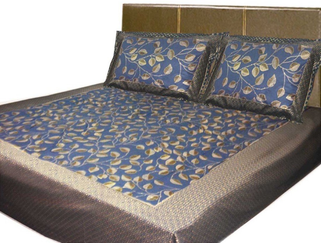 SANTOSH ROYAL FASHION Cotton Printed King sized Double Bedsheet