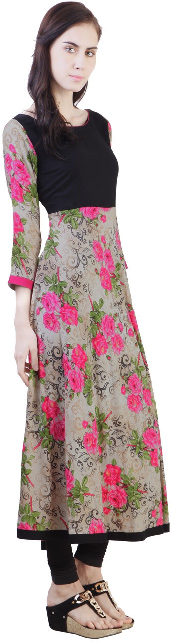 Libas Printed Women's Anarkali Kurta