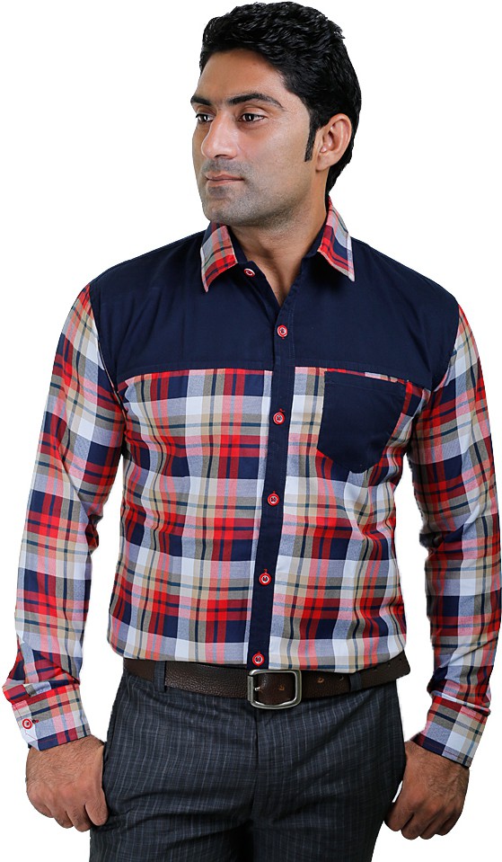 Discountgod Men's Checkered Casual Shirt