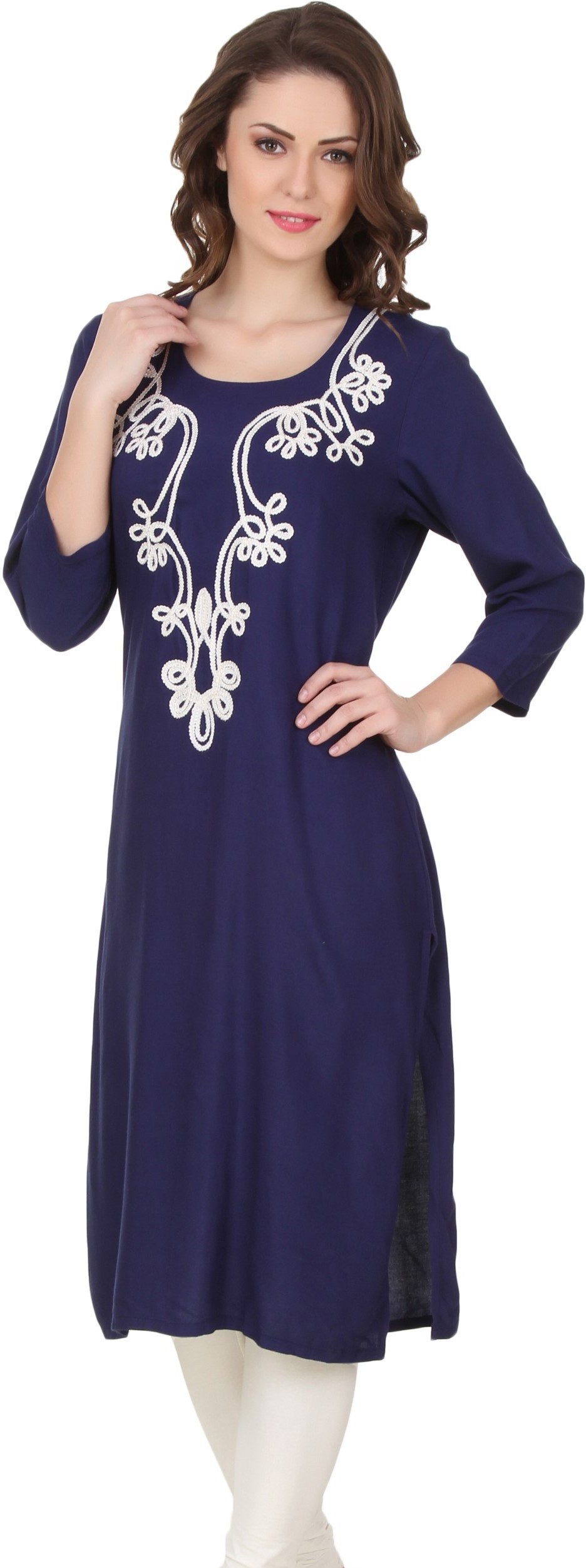 Noor Embroidered Women's Straight Kurta