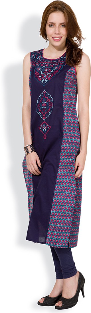 Vishudh Printed Women's Straight Kurta